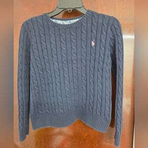 Polo Ralph Lauren Dark Blue Cable-Knit Sweater